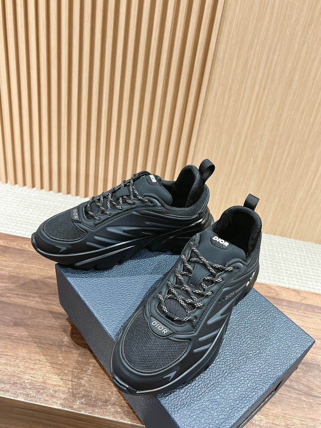 CD B44 Blade Sneaker 30mm Black Mesh Fabric 101017