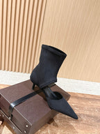 ALAIA ankle boots black suede 386020