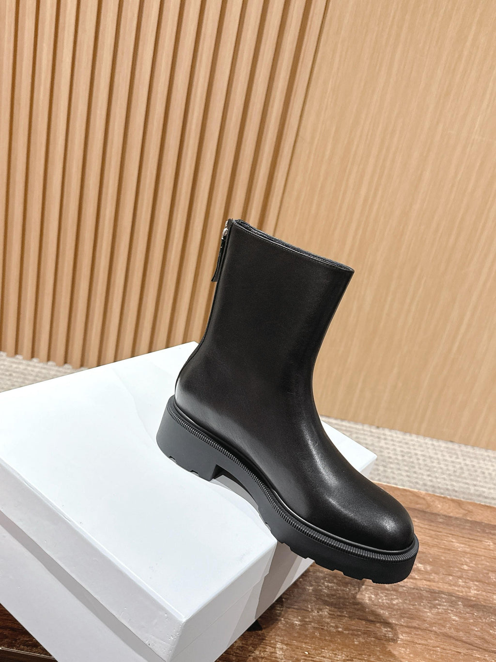 The Row Nobilis Fast Boot 50mm Black Leather 427984