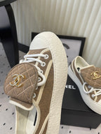 CC 2026s Sneakers Khahi White Denim Leather 720088