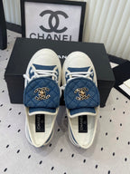 CC 2026s Sneakers Blue White Denim Leather 720090