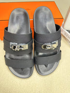 HM Men's Jackson Slide Blackish Cowhide 540231