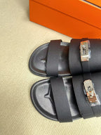 HM Men's Jackson Slide Blackish Cowhide 540231
