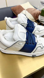 One Stud Sneaker Garavani Calfskin Fabric Blue White