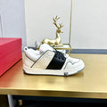 One Stud Sneaker Garavani Calfskin Fabric Black White