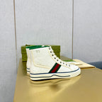 GG TENNIS 1977 HIGH-TOP TRAINER WHITE CANVAS