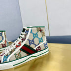 GG TENNIS 1977 HIGH-TOP TRAINER CREAM CANVAS