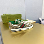 GG TENNIS 1977 TRAINER LIGHT BROWN CANVAS WITH BLACK TRIM