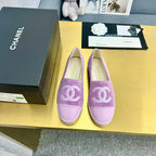 espadrilles purple fabric lilac calfskin