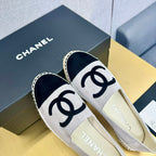 espadrilles grey and black suede