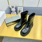 CD Ankle Boot In Glossy Black Cowhide 111758