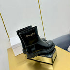 CD Ankle Boot In Glossy Black Cowhide 111758