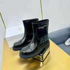 CD Ankle Boot In Glossy Black Cowhide 111758