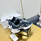 CD Chrono Sneaker 40mm In Navy Blue Mesh Fabric 994568