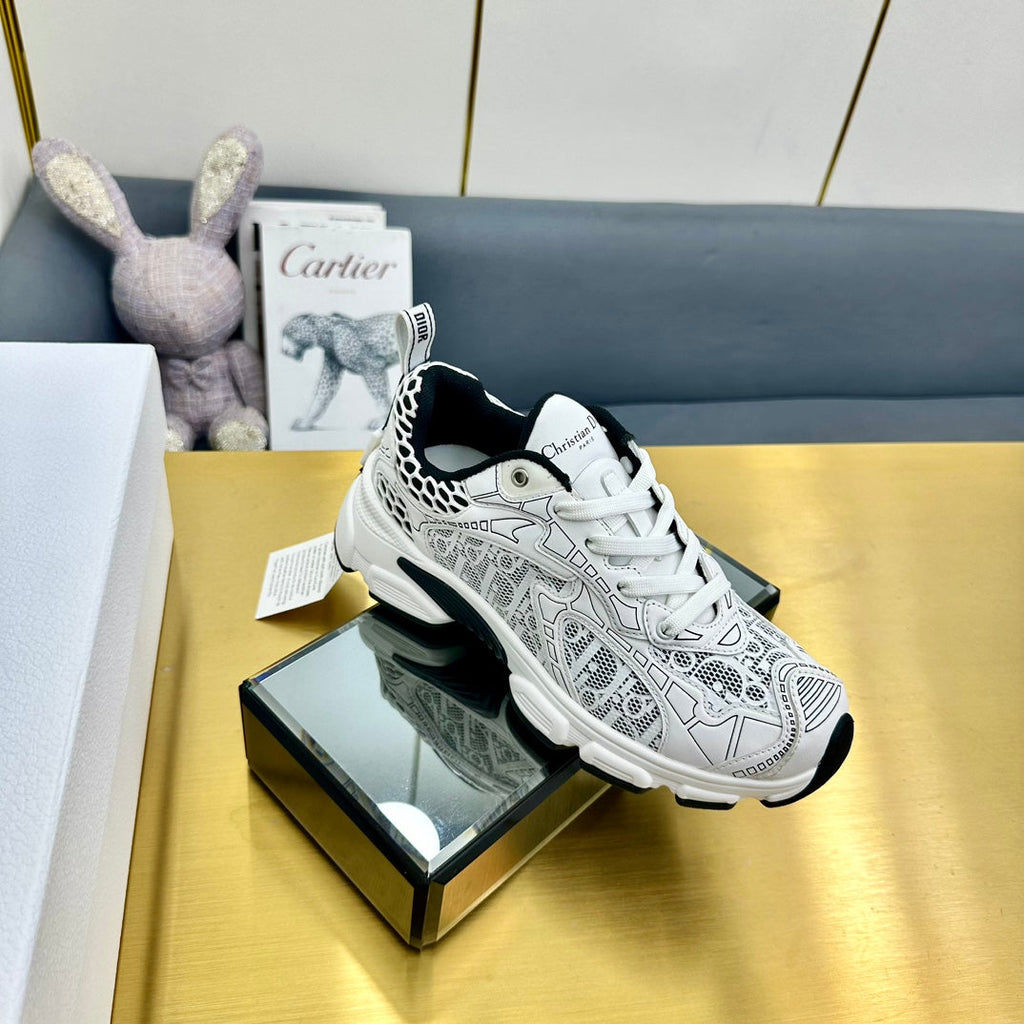 CD Chrono Sneaker 40mm In White Mesh Fabric 994576
