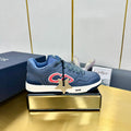 CD B57 Low-Top Sneaker In Charcoal Blue Calfskin 993824