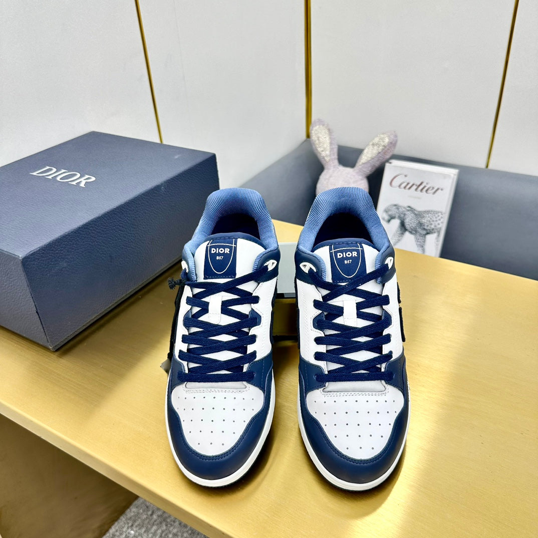 CD B57 Mid-Top Sneaker In Deep Blue Calfskin 993828
