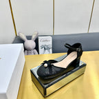 CD Ballet Slingback Pump 50MM In Black Quilted Calfskin 111026