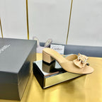 CC 25 Mid Heel Mules Daffodil Yellow Sheepskin 238477