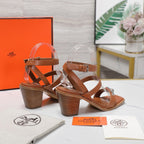 IVRESSE 65 SANDAL CARAMEL CALFSKIN