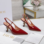 CD Tribales Slingback Pump Glossy Red Cowhide