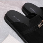 HM 25 Carlotta Mule Black Suede