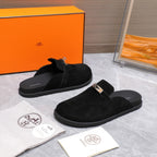 HM 25 Carlotta Mule Black Suede
