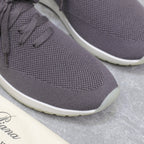 LP lady Flexy Walk Sneaker Dark Gray Wool And Calfskin 310449