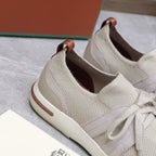 LP lady Flexy Walk Sneaker Power Pearl Wool And Calfskin 310452