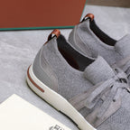 LP lady Flexy Walk Sneaker Flannel Gray Wool And Calfskin 310449