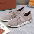 LP lady Flexy Walk Sneaker Pink Wool And Calfskin 310454