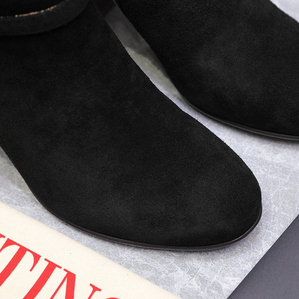 Valentino 2025 Heeled Boot Black Suede 547600