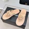 CC 26C Early Spring Camellia Slide Beige Calfskin
