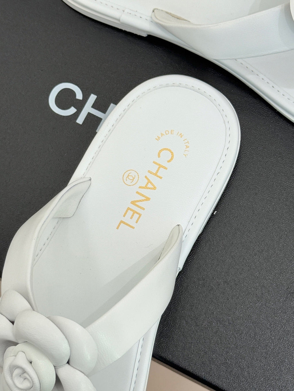 CC 26C Early Spring Camellia Slide White Calfskin