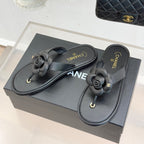 CC 26C Early Spring Camellia Slide Black Calfskin