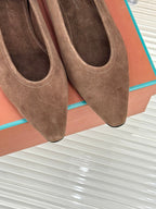 LP Primula Ballet Flat Coffee Brown Suede 570690