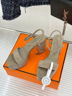 HM 26s Lightning Sandal 7cm Khahi Suede Sheepskin 675697