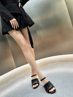 FENDI BAGUETTE HIGH-HEEL SANDALS 8 CM IN BLACK CALFSKIN