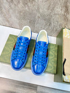 GG Men's ACE Sneaker Blue Calfskin 525957