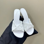 blink mule 95 white lambskin