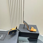 SL BABYLONE SLIDE PUMPS 115 MERIGOLD CALFSKIN