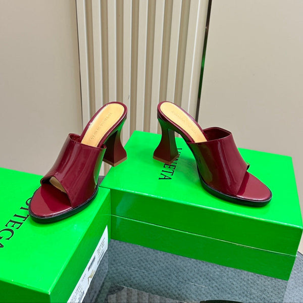 BV 26s High Mule 9.5cm Burugndy Calfskin