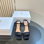 CD Dway Heeled Sandal 105mm Black Silk And Lambskin