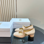CD Miss Dior Pump 40mm Glossy Beige Cowhide