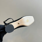 CD Miss Dior Pump 40mm Glossy Black Lambskin
