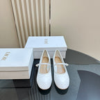 CD Ballet Pump White Soft Cowhide