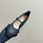 CD Ballet Pump Black Soft Cowhide