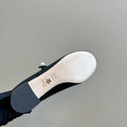 CD Ballet Pump Black Soft Cowhide