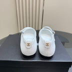 CC 25 Mary Jane Flats White Fabric 239402