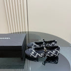 CC 25 Mary Jane Flats Black Pattern Fabric 239404